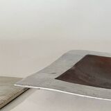 Large brushed metal (aluminum) pocket, 20th century design