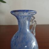 Miniature vase Scavo Seguso Vetri d'Arte iridescent glass Murano 1950
