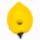 Vase soliflore forme arum arôme vert jaune verre Murano ⋆ Brocante Chic