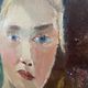 Portrait of a woman, Oil on canvas, Th. Lantz