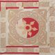 Vintage hand-embroidered tribal tapestry 135x142 cm