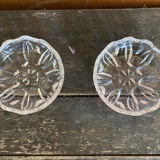 Pair of Antique Saleron Crystal Henri Piubello Salt and Pepper Shakers Vintage