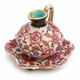 Vase-pitcher and its Art Deco display stand, Raymond Chevallier for Boch Frères