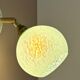 Vintage glass globe wall light in blue from Clichy.