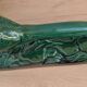 Grand Faisan en céramique émaillée vert émeraude Art Déco – 43 cm