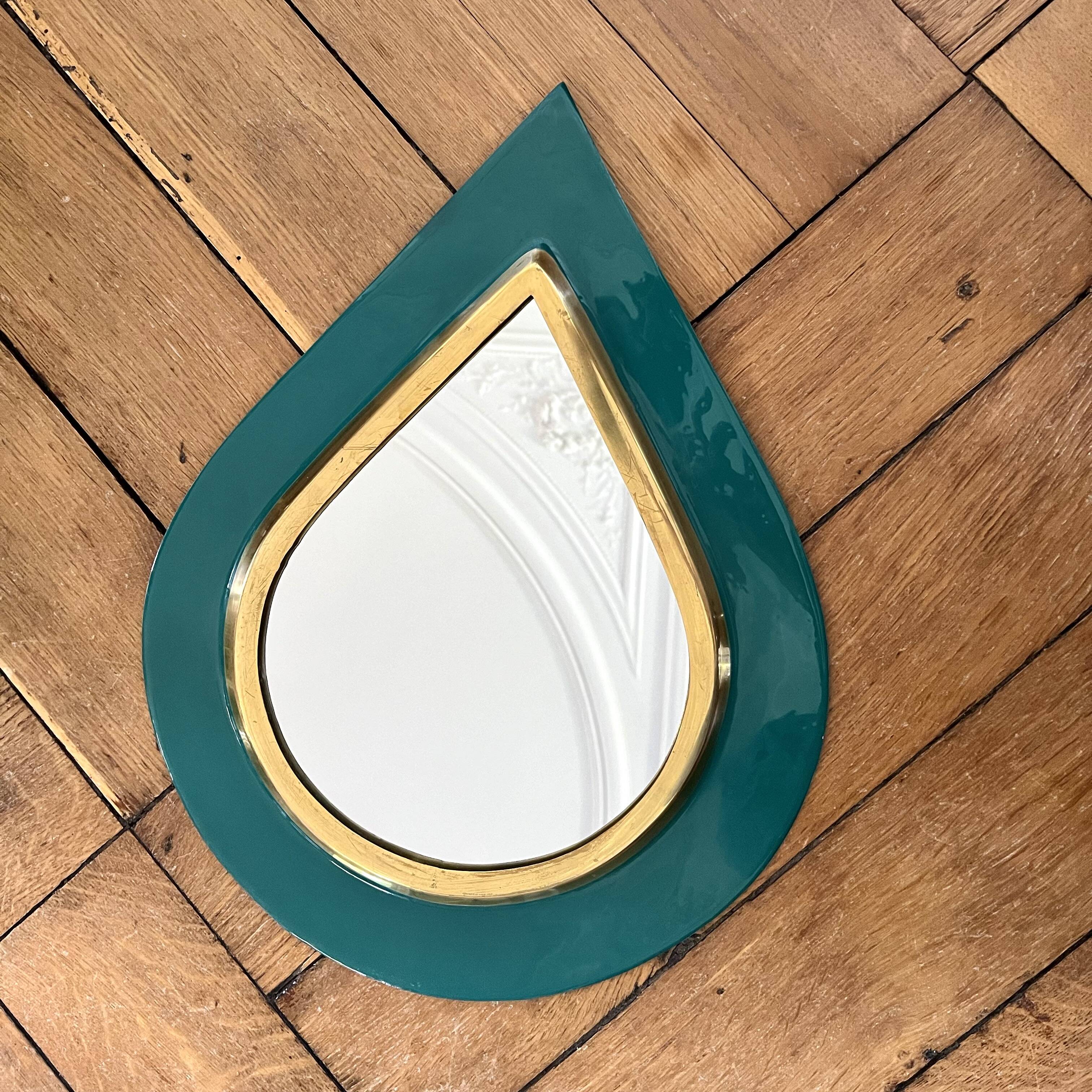 Brass mirror