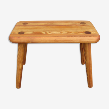 Scandinavian pine stool