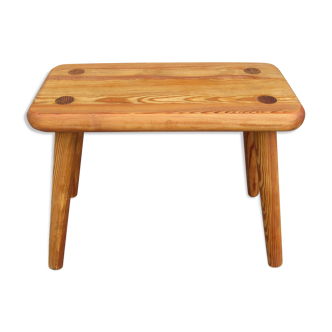 Scandinavian pine stool