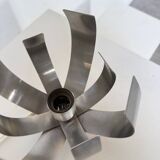 Oxar space age chrome flower wall light
