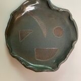 Trinket bowl in ceramic with geometric figure