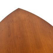 Vintage set of 3 wooden and metal side tables from the 1980s