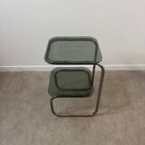 Smoked glass side table - bedside table.