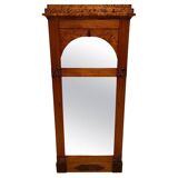 Biedermeier Mirror in Mahogany, Birch & Thuja Roots Wood, Austria, 1820s