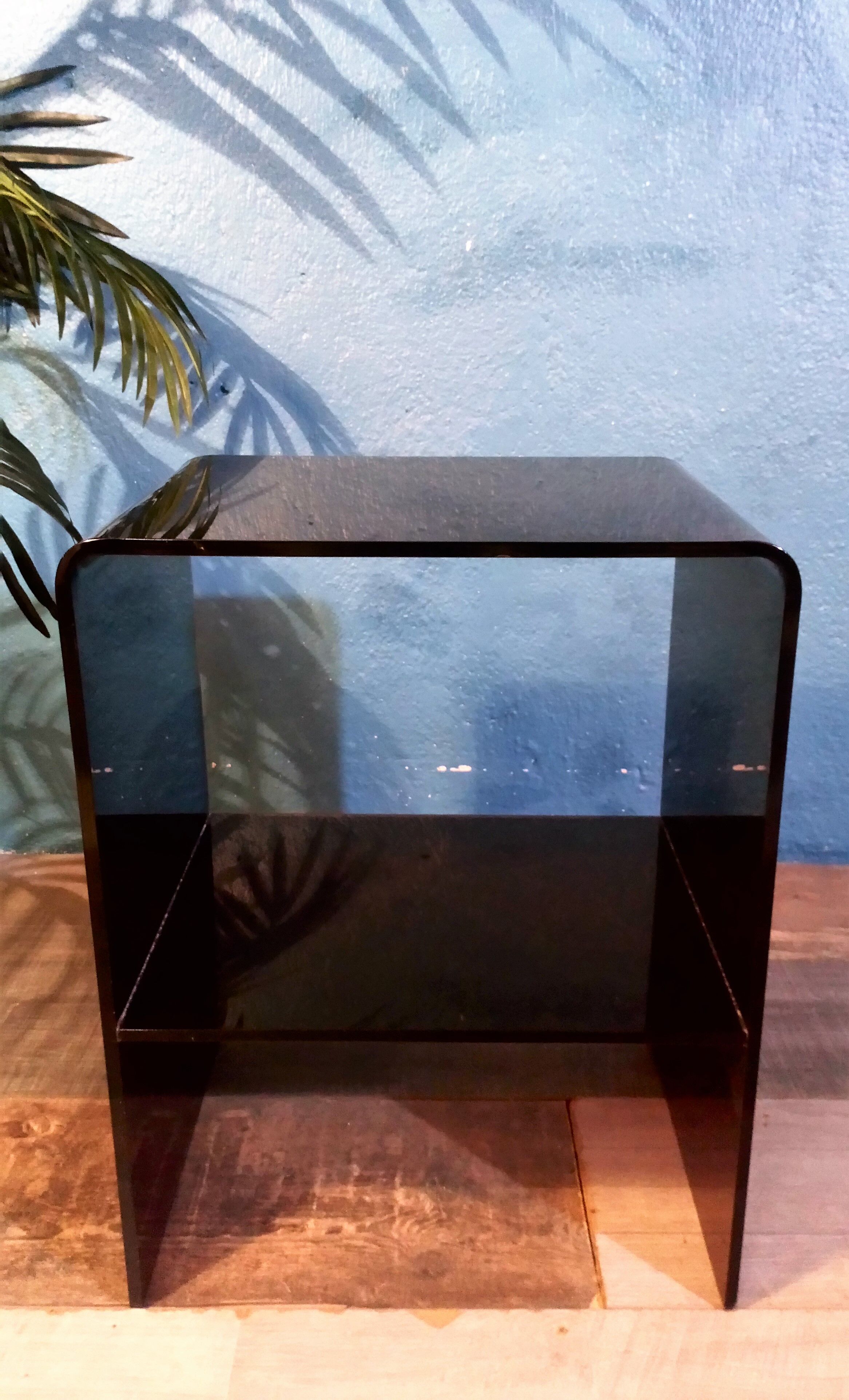 Plexiglas bedside tables 1970s