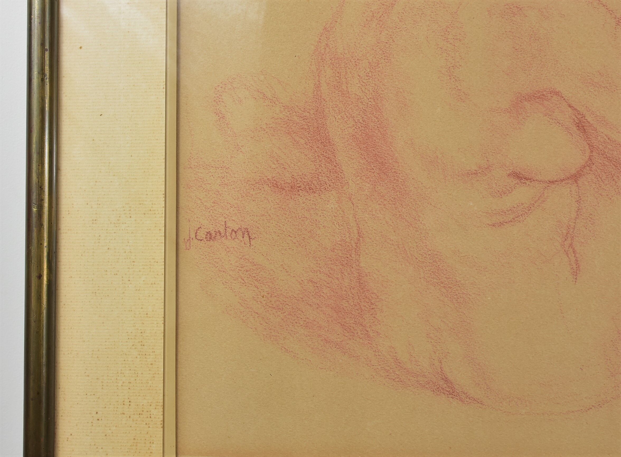 Sanguine "femme nue" by Jean Carton.