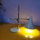 Articulated lamp in white lacquered steel and chrome, 1970.