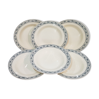 6 tablespoons in earthenware from Choisy the Champigny model King, iron earth