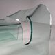 "Ghost" chair in glass by Cini Boeri for FIAM Italy, 1980s.