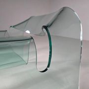 "Ghost" chair in glass by Cini Boeri for FIAM Italy, 1980s.