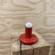 1970 Kama Keur red metal lamp