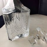 Arques crystal whisky decanter Fontenay model in its original box