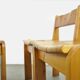 Chaises de salle à manger brutalistes vintage en pin massif par Ate van APELDOORN, 1970