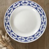 Blue & white mismatched flat plates