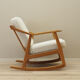 Fauteuil à bascule en chêne, design danois, années 1960, designer: H. Brockmann Petersen, production: Randers Møbelf