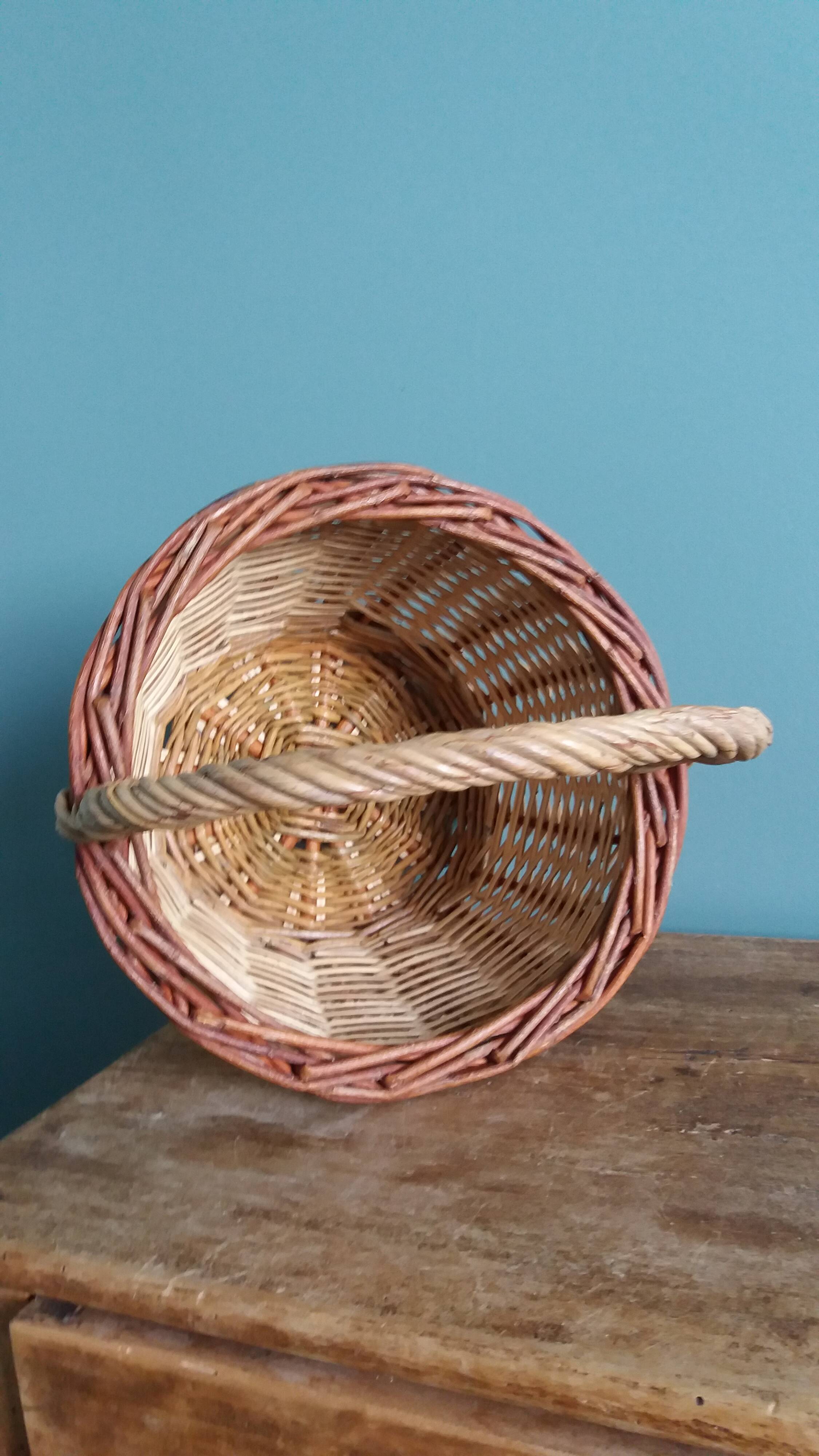 Panier à anse en osier
