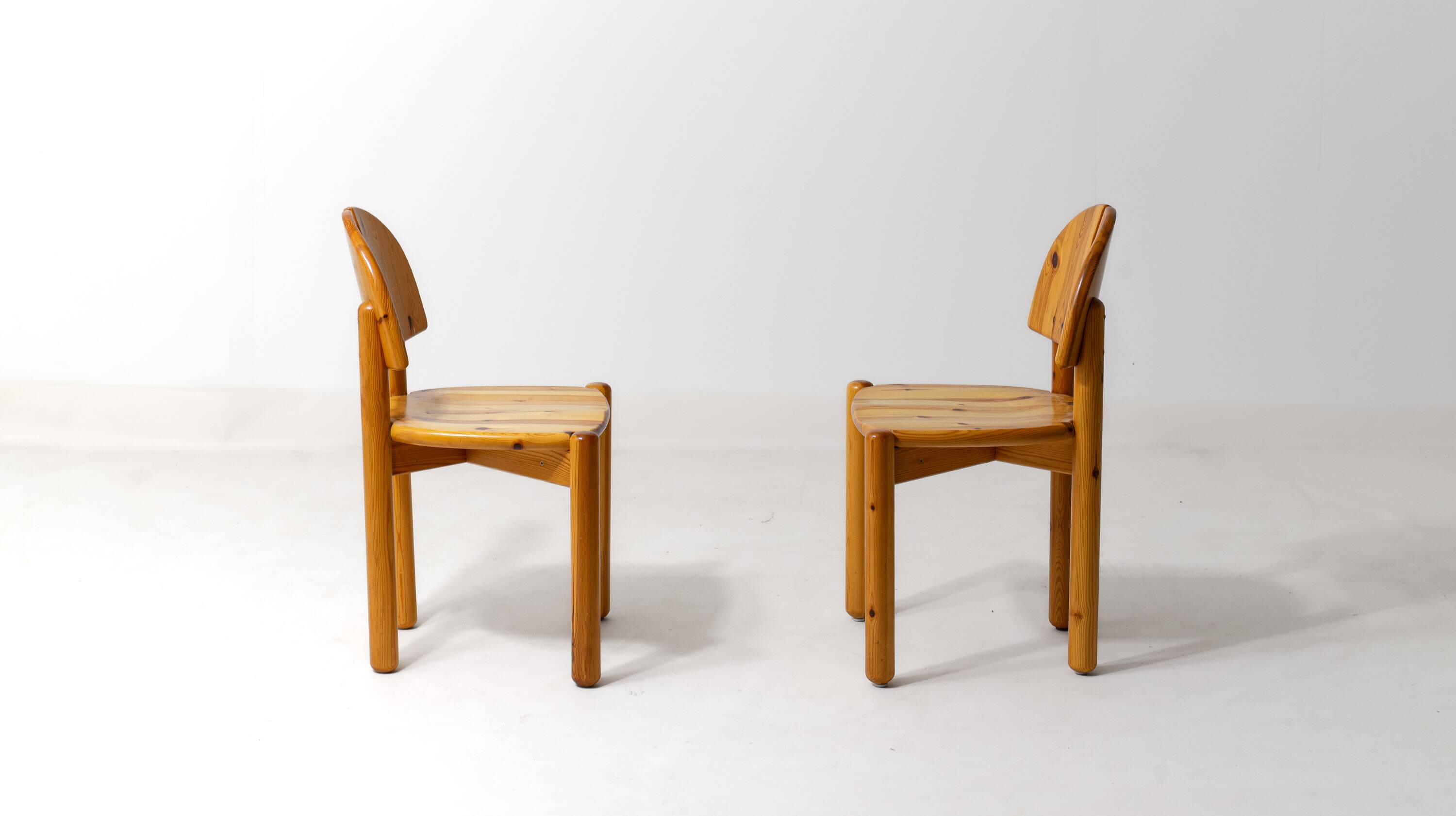 Chaises de salle à manger en pin par Rainer Daumiller