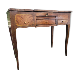 Louis xv period hairdresser in veneer wood