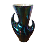 Vase Verceram black 50s/60s