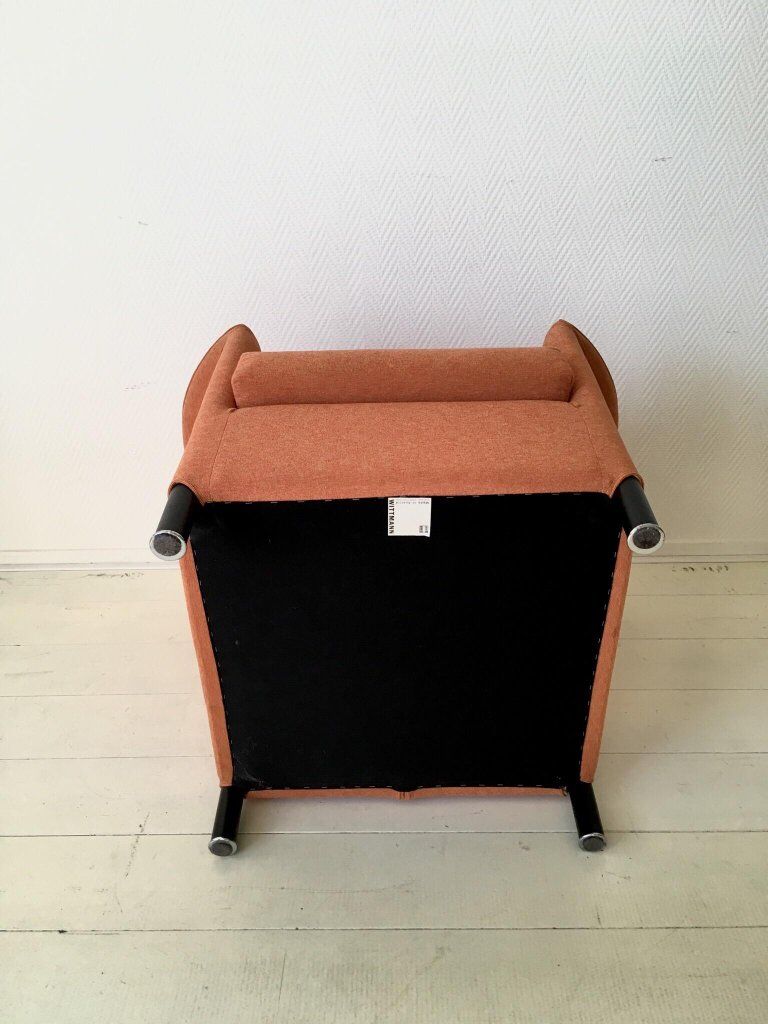 Orange armchair by Paolo Piva for Wittmann, Model Aura
