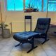 Chauffeuse et ottoman vintage “Siesta Deluxe” par Ingmar Relling