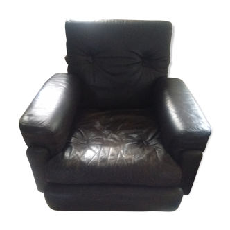 Roche Bobois leather armchair 1970