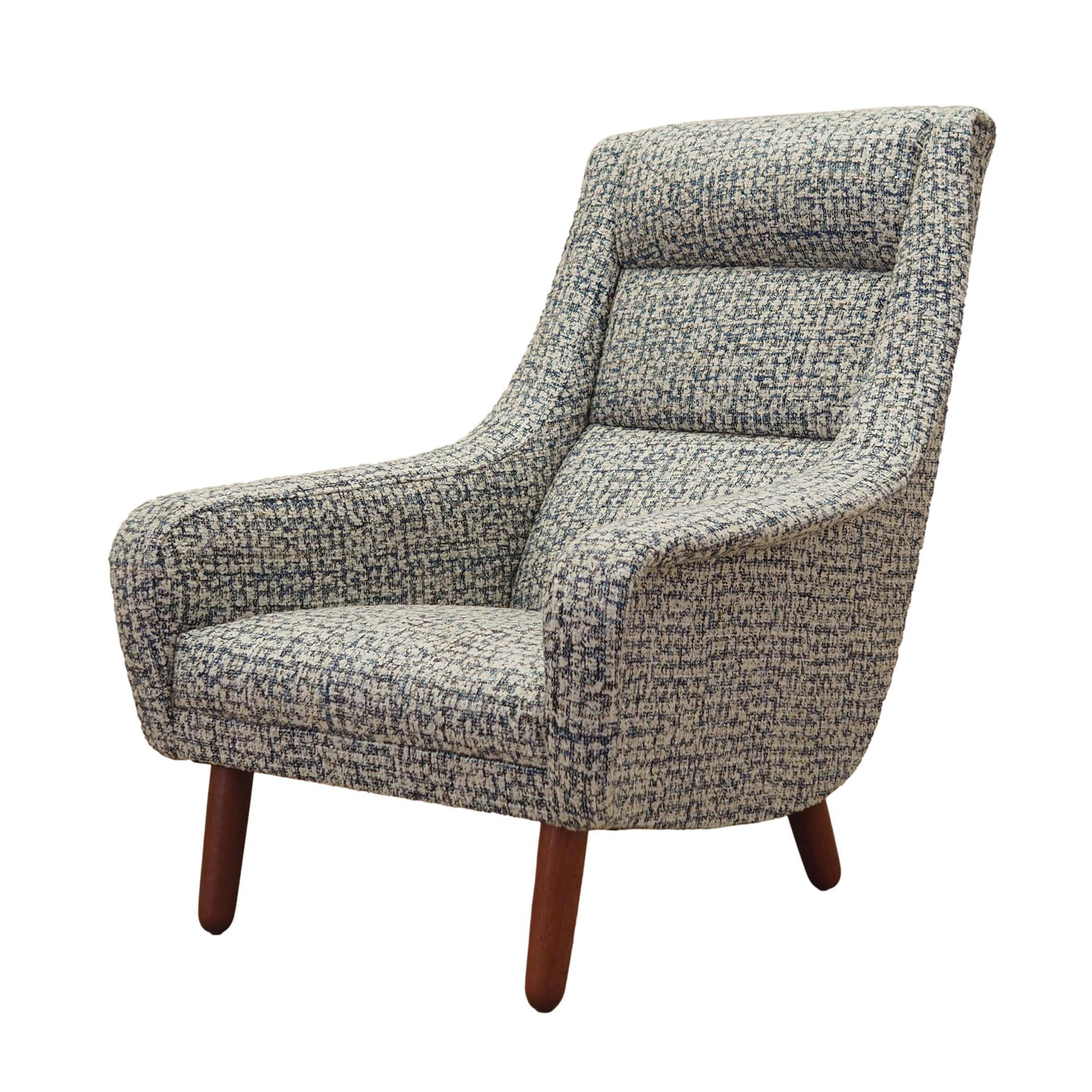 Fauteuil lounge, design danois, années 1970, production : Danemark