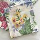 6 vintage cotton floral napkins