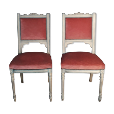 Paire de chaise de style Louis XVI