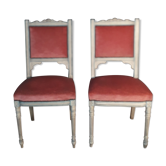 Paire de chaise de style Louis XVI