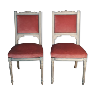 Paire de chaise de style Louis XVI