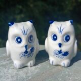 Ceramic Salt and Pepper Shaker Owls