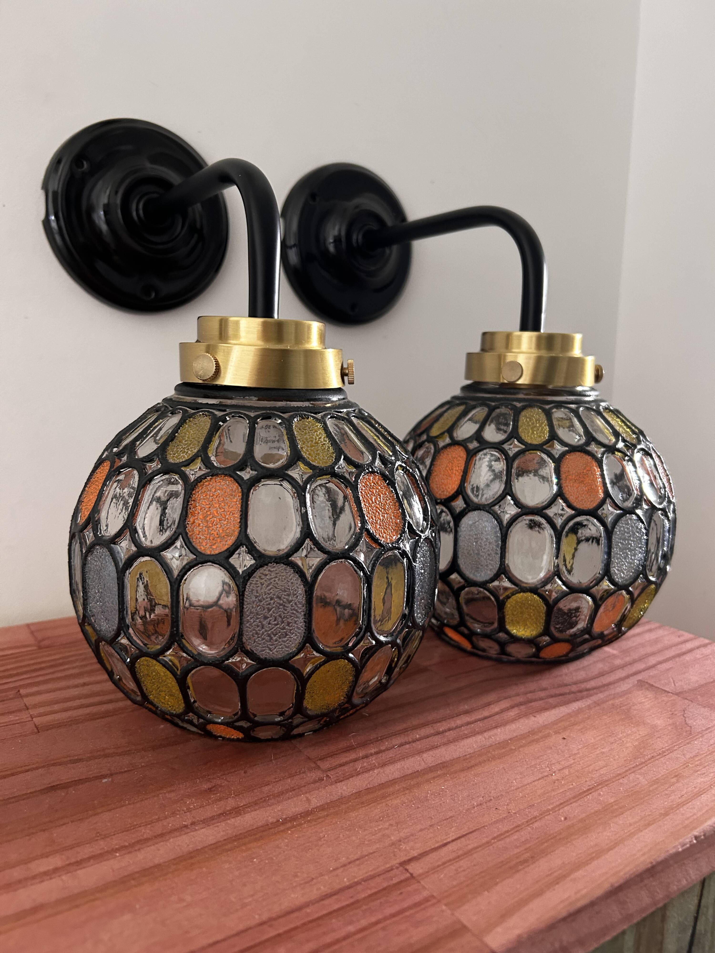 Pair of vintage wall sconces