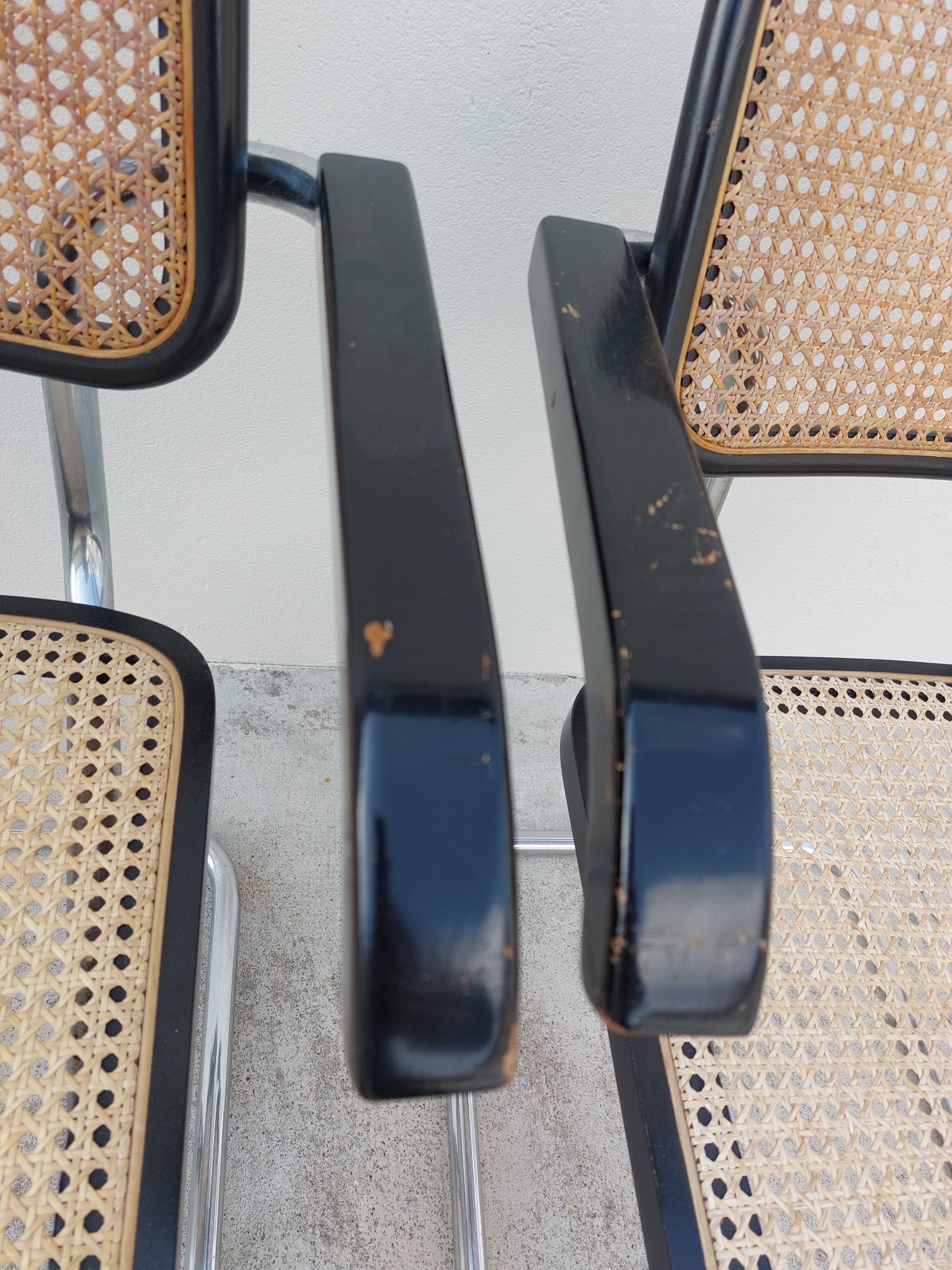 Pair of armchairs Marcel Breuer b64 cesca Italy