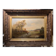 Tableau HST 19th century signed Borough "Animated Landscape"