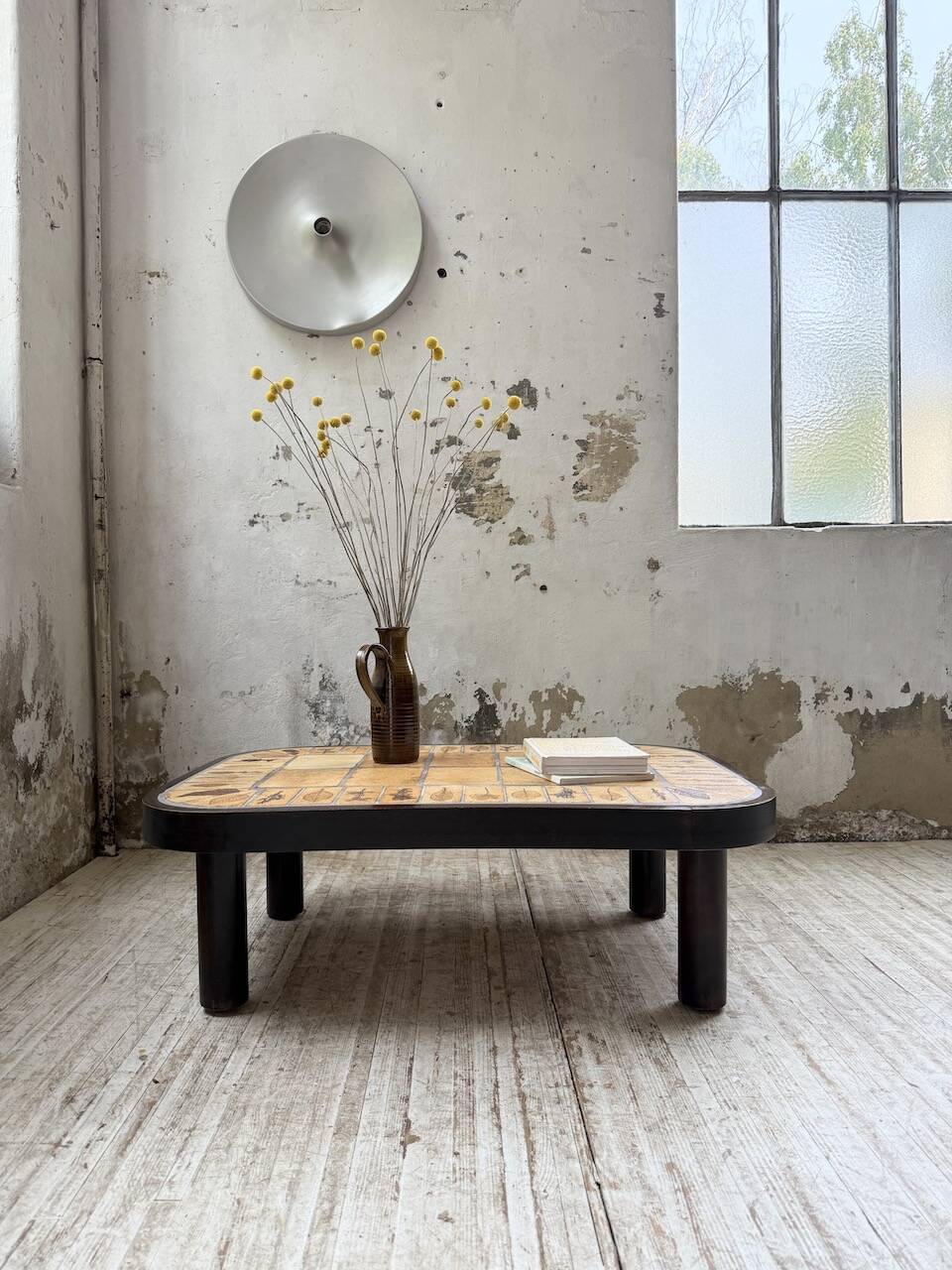Capron “herbarium” oval coffee table