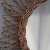 Wicker mirror 52cm