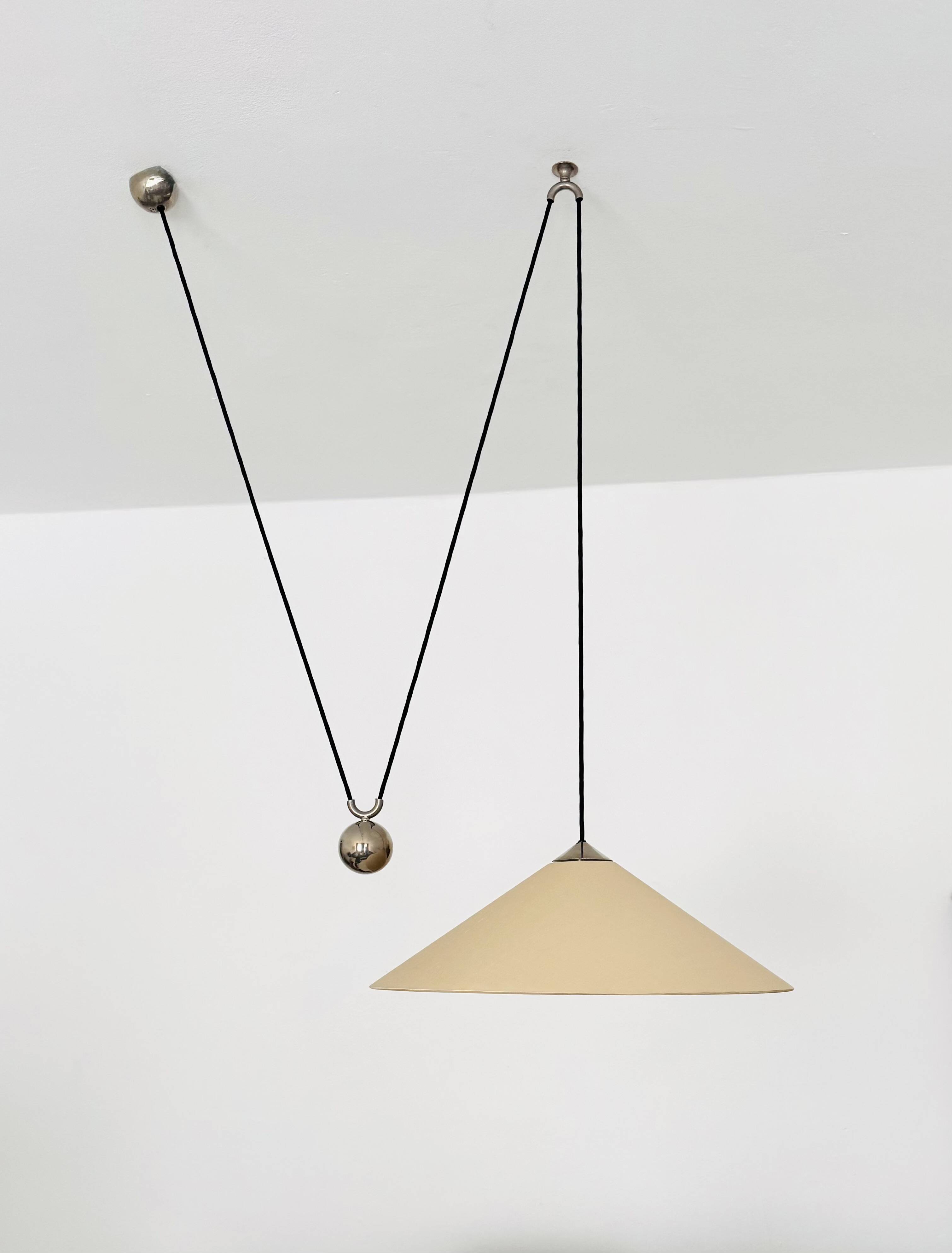 Large Adjustable Pendant Lamp with Counterweight by Florian Schulz