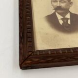 Wooden frame duo with relief