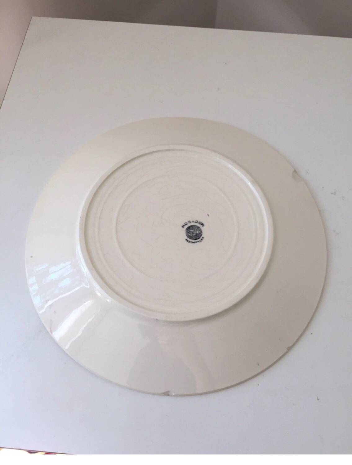 Badonviller Rosador flower dinner plates