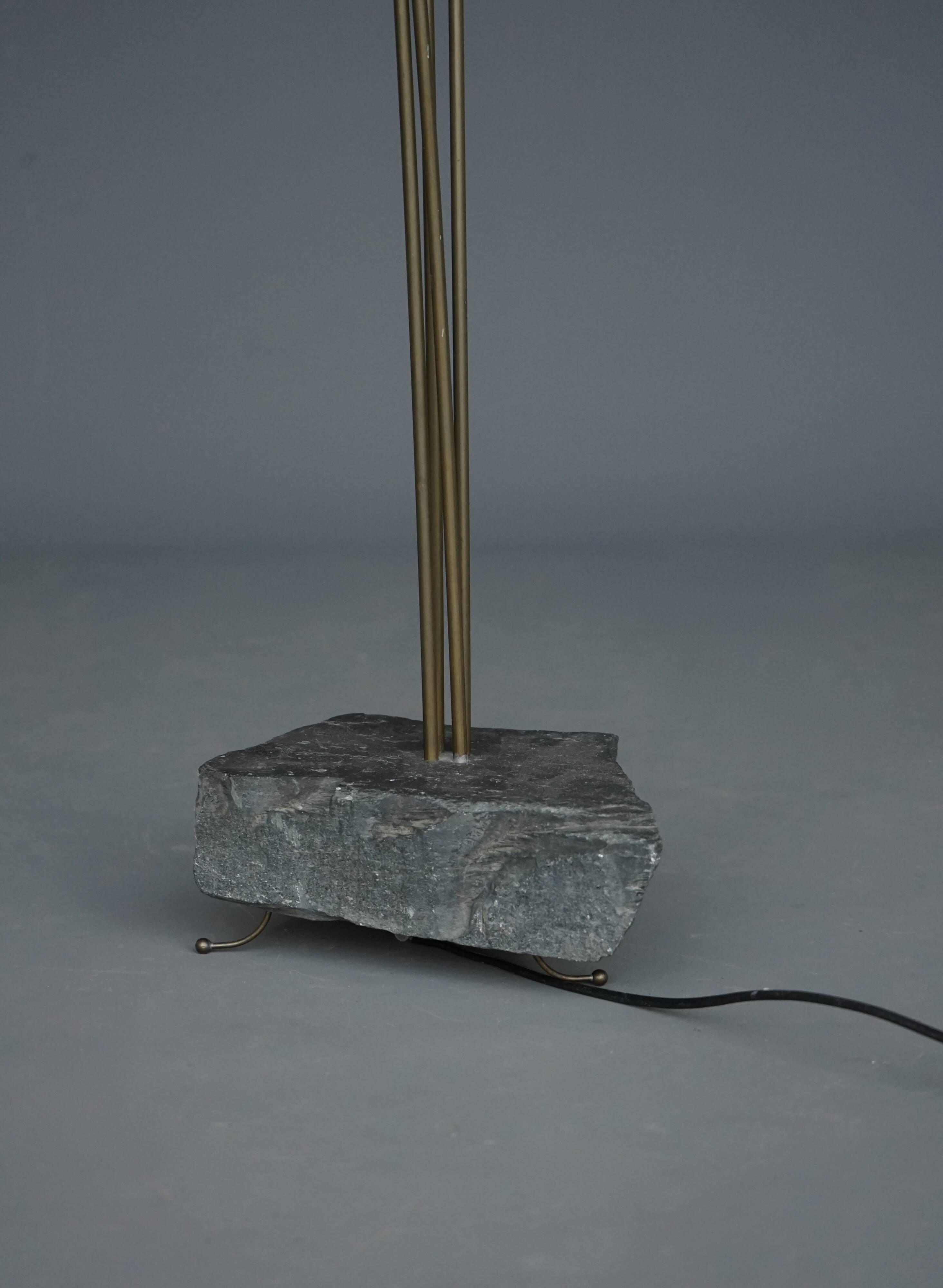 1990s artisanal Brutalist Postmodern Belgium floor Lamp